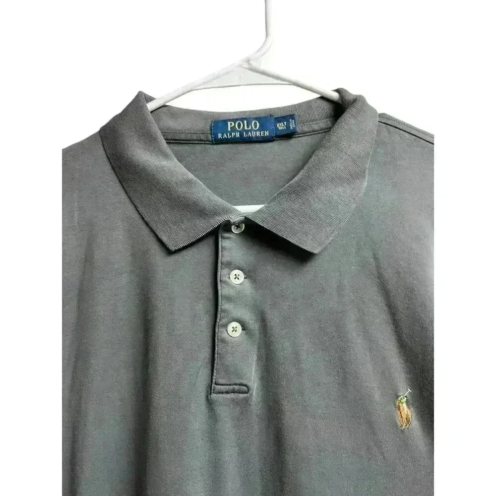 Polo Ralph Lauren Men's Classic Rugby Polo Shirt Gray 2XLT